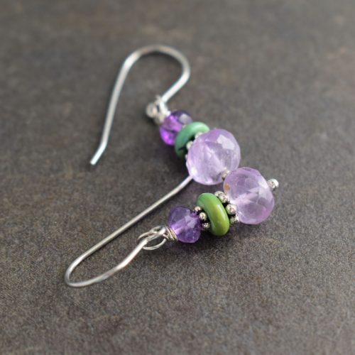 turquoise, lavender amethyst earrings (4) turquoise, lavender amethyst earrings (4)